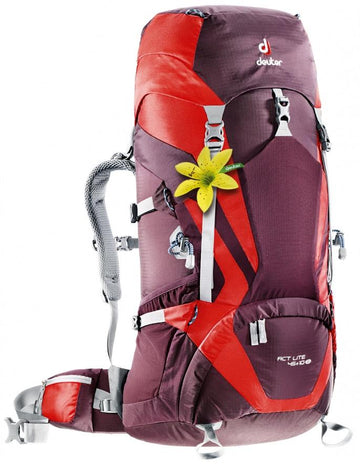 Deuter ACT Lite 45 + 10 SL  Aubergine-Fire - Backpackers Gallery